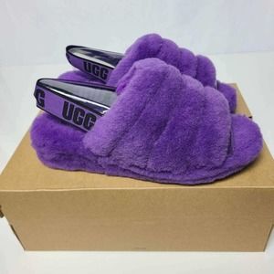 Fluff Yeah Ugg Slides - Purple